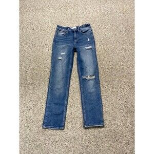 27 Vervet High Rise Ankle Straight Distressed